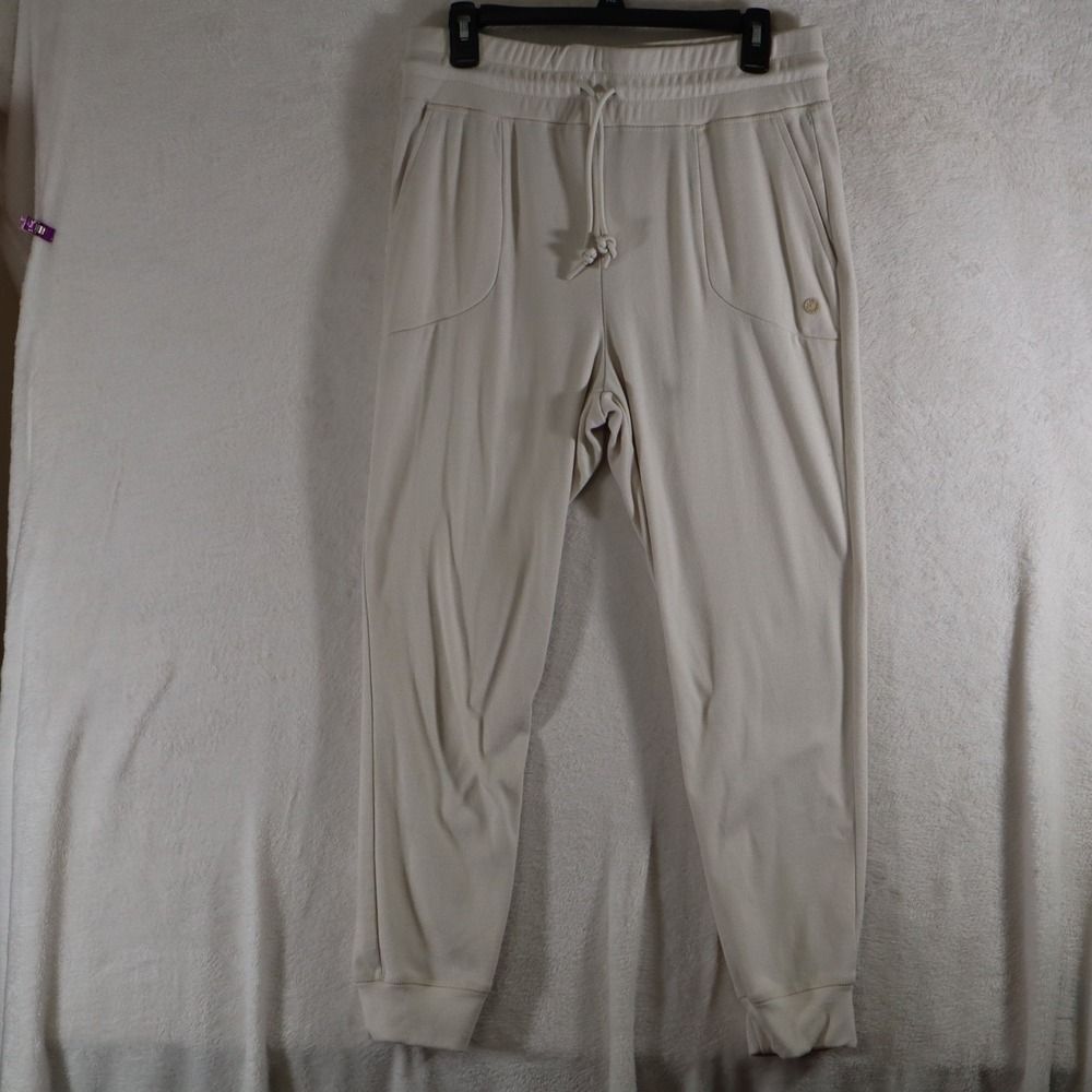 Bearpaw Outdoors Women's Jogger Pants Beige Drawstring Elastic Waist Large